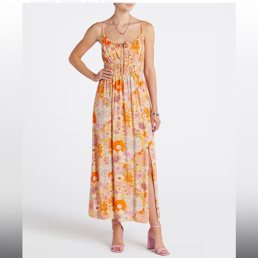 Floral Maxi Dress with Orange and Pink Accents MASON‎ & BELLE
Josie Maxi Dress